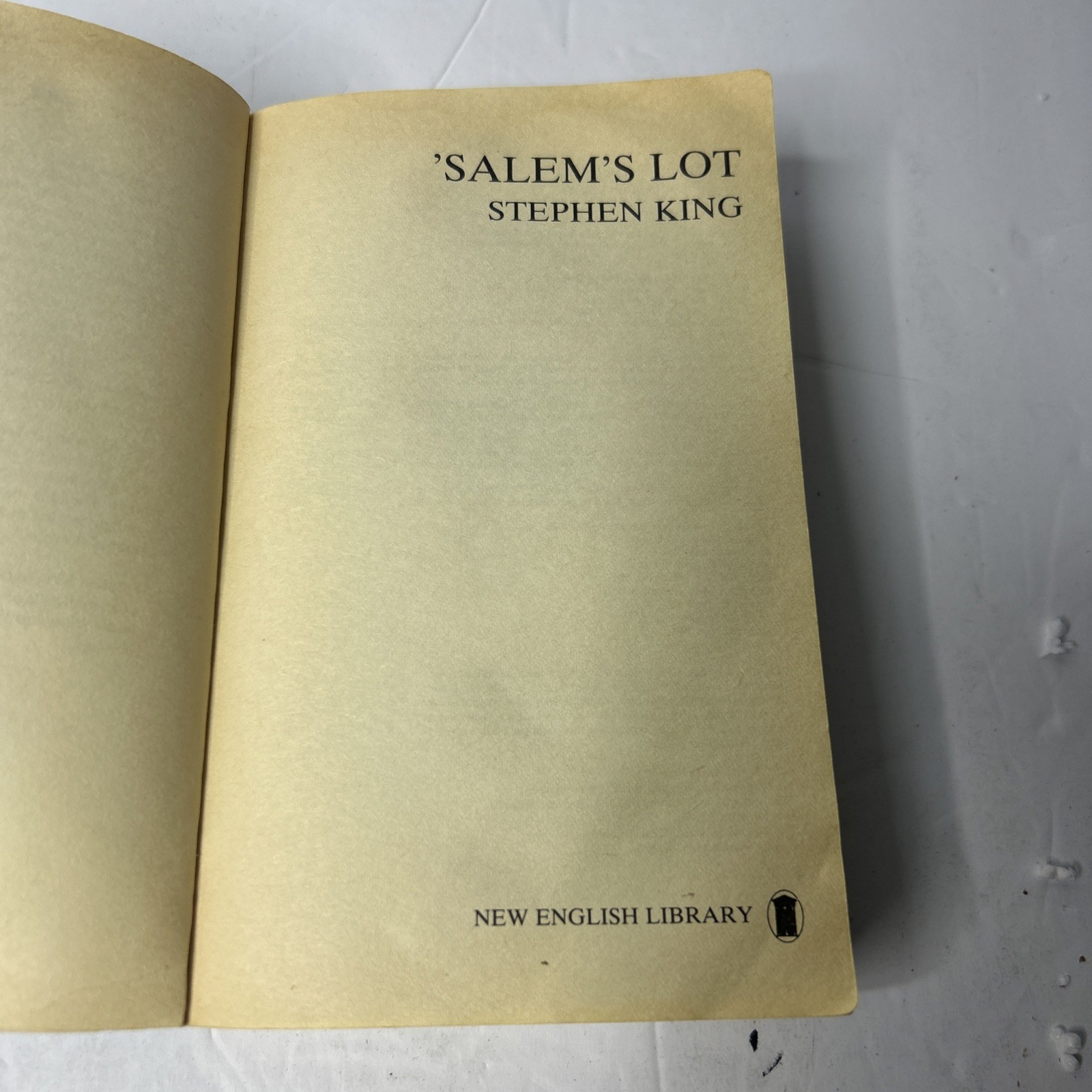 Salem&rsquo;s Lot by Stephen King (Hodder Paperback 1986) UK Printed Vampire Horror