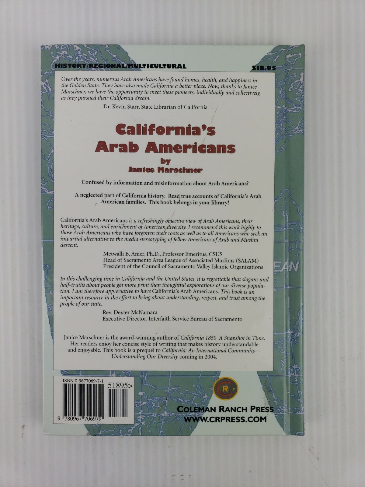 California&rsquo;s Arab Americans by Janice Marschner (2003,Hardcover)
