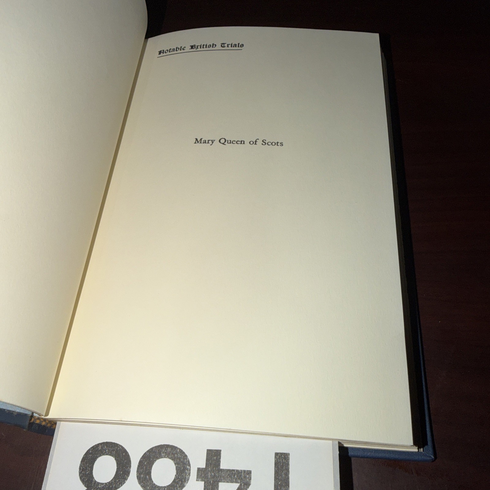 Trial of Mary Queen of Scots by A. F. Steuart – The Notable Trials Library