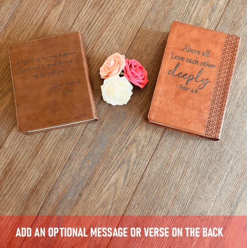Personalized ESV Bible with Name Engraved, ESV Men&rsquo;s Study Bible, Baptism Gifts