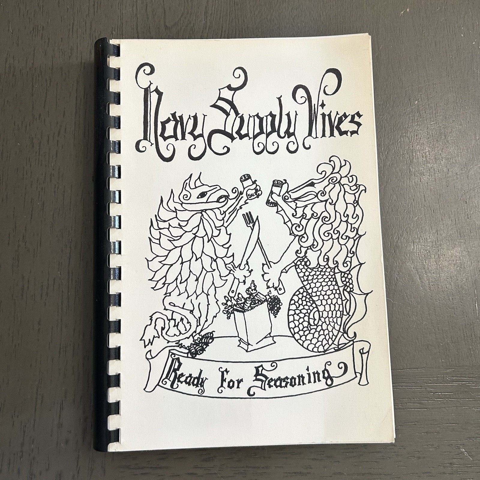 1974 Navy Supply Wives Cookbook Ready for Seasoning Military Fundraiser