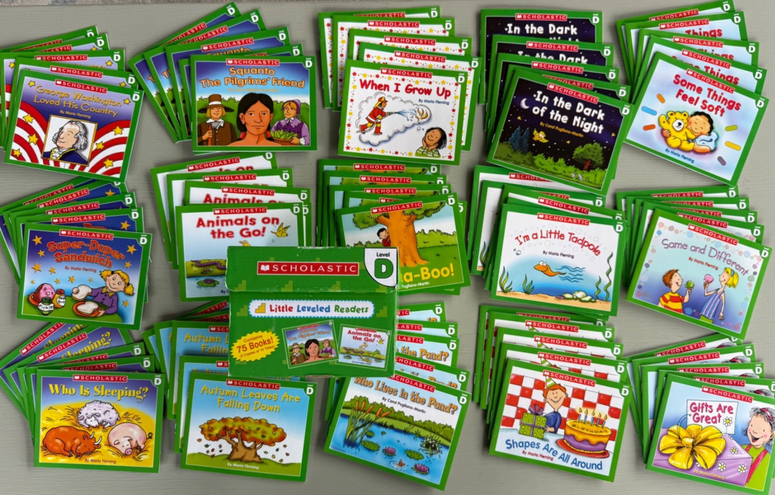 Scholastic Little Leveled Readers LEVEL D 75 Books (5 Copies 15 Titles) Box Set