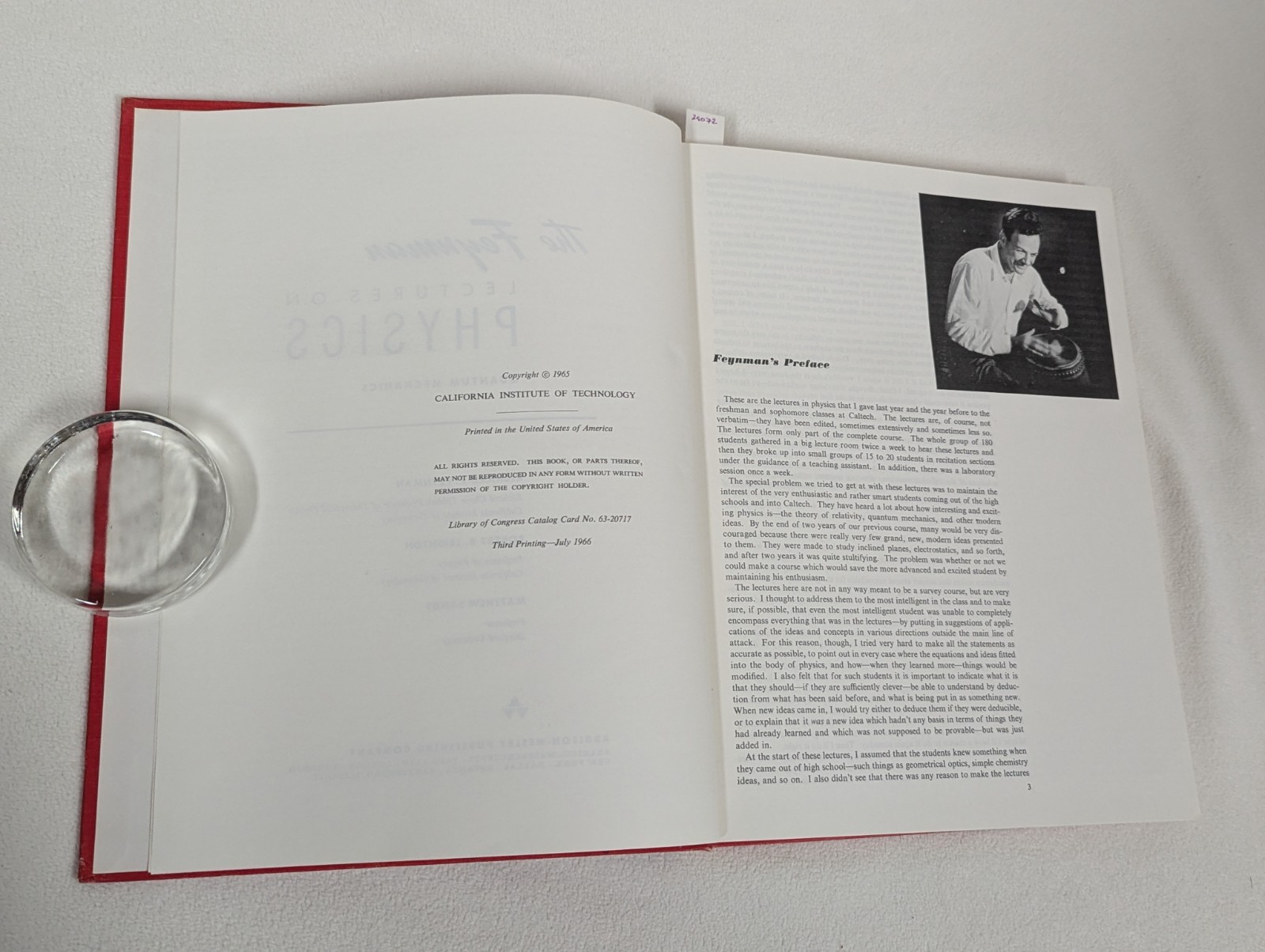 The Feynman Lectures on Physics ~ Richard Feynman ~ Vtg 1966 Hardcover 1st/3rd