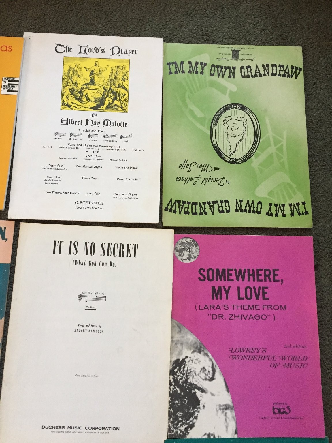 Various Song book & music lot vintage and modern Christmas Piano, instruments