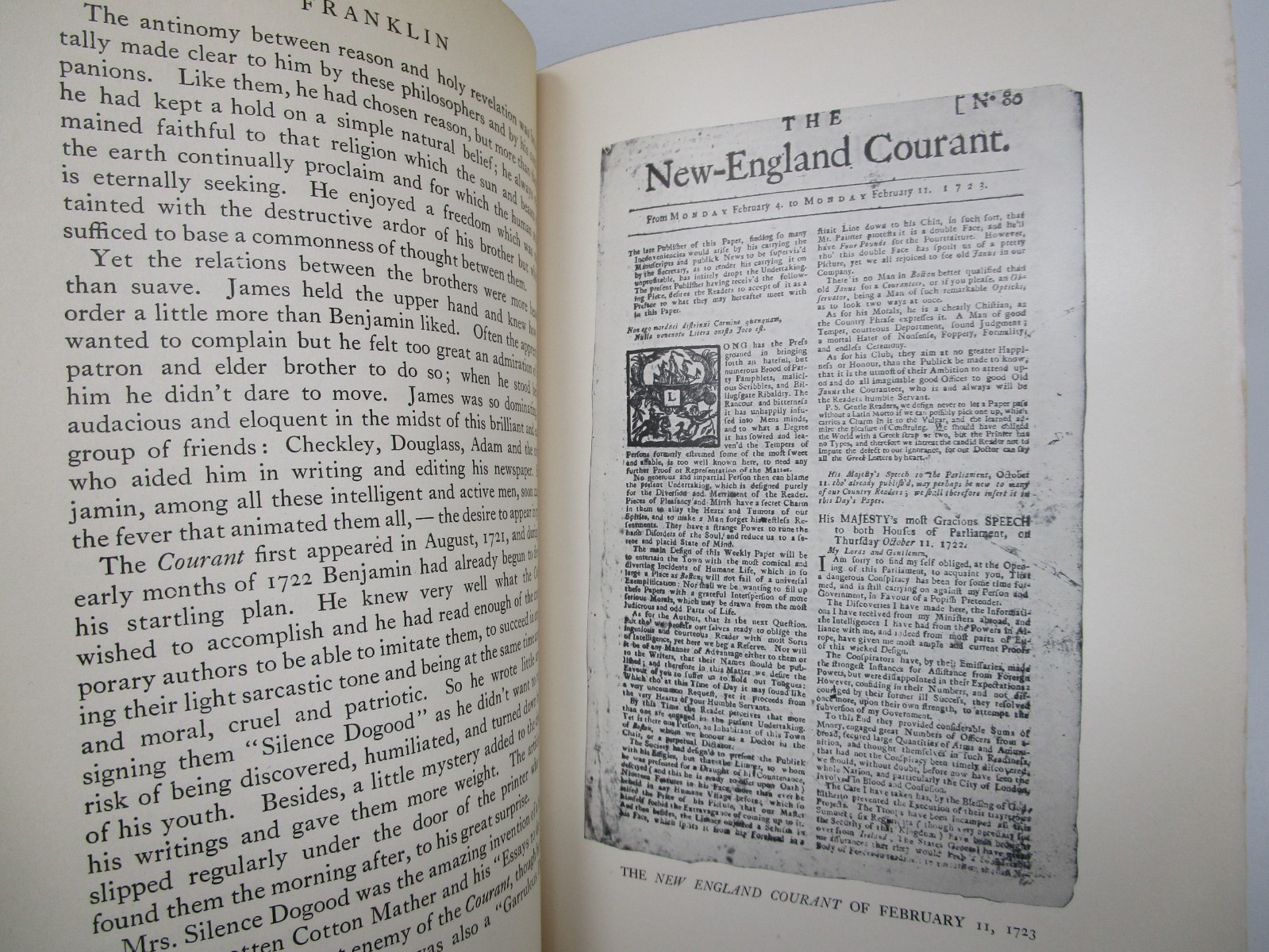 Bernard Fay&rsquo;s Franklin, The Apostle of Modern Times with Illustrations 1929