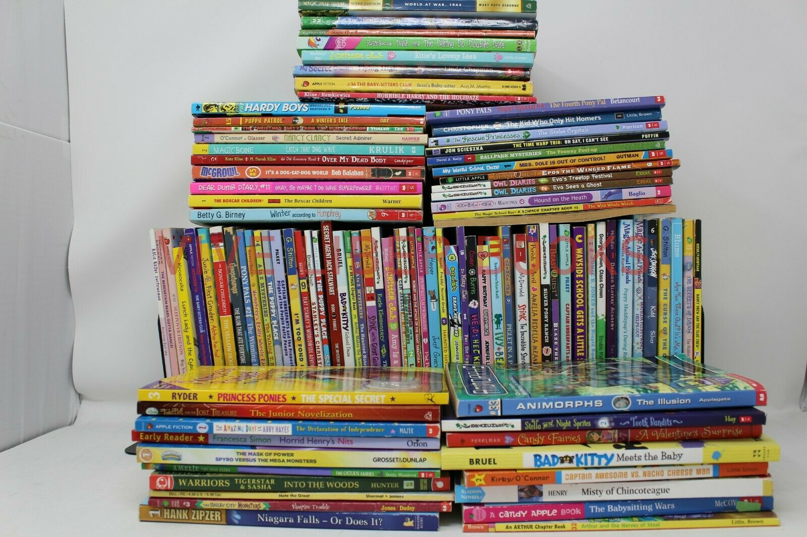 Bulk/Huge Lot of 100 of Children&rsquo;s Kids Chapter Books – Random – Free Shipping!