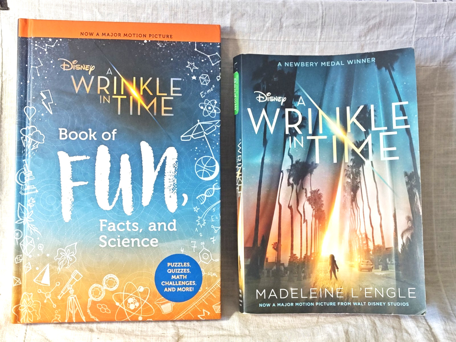 Lot of 2-A Wrinkle in Time PB-L&rsquo;Engle, Madeleine & Book Fun Facts & Science HC