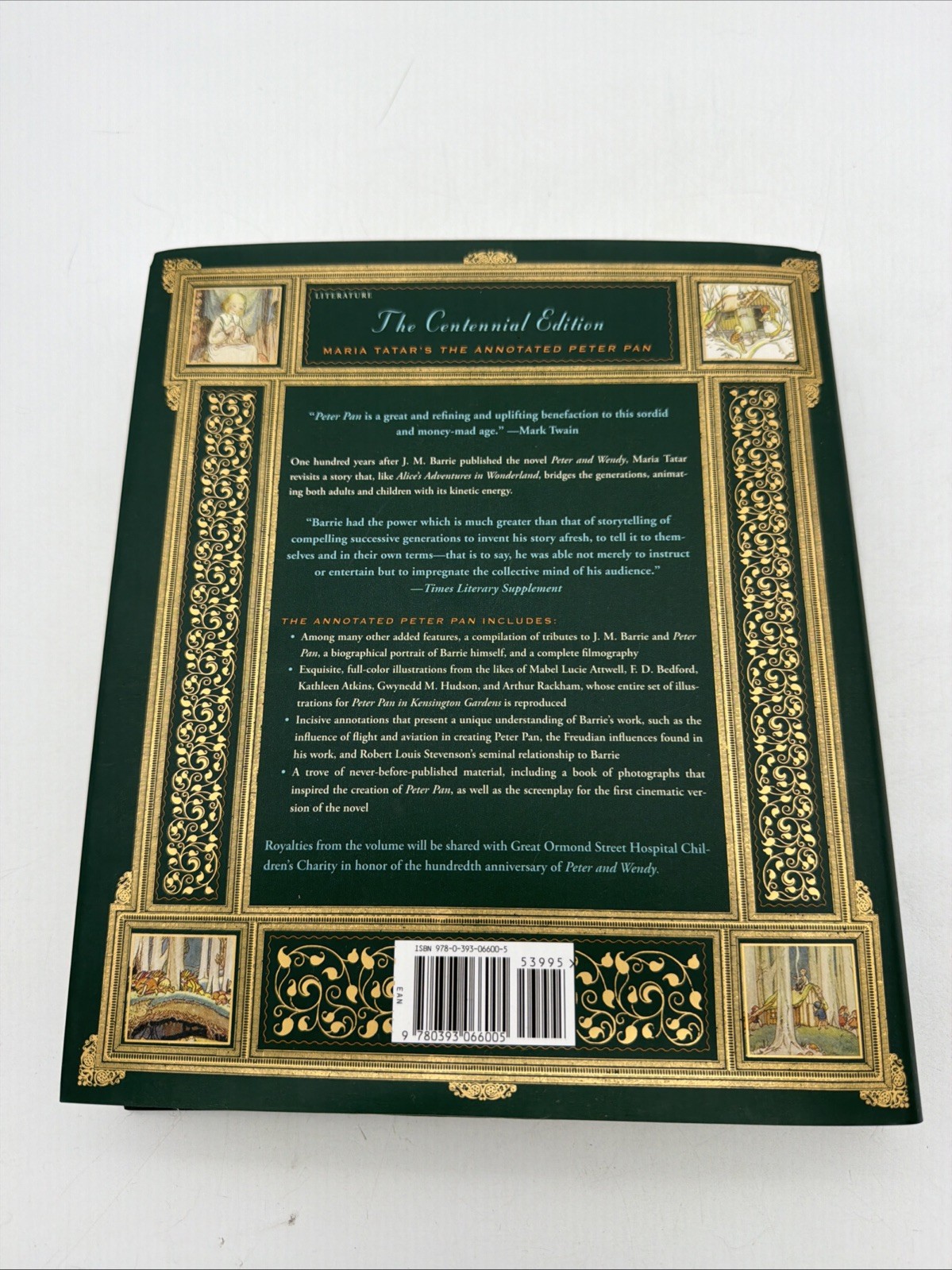 Annotated Peter Pan by J. M. Barrie (2011, Hardcover) Centennial Edition F