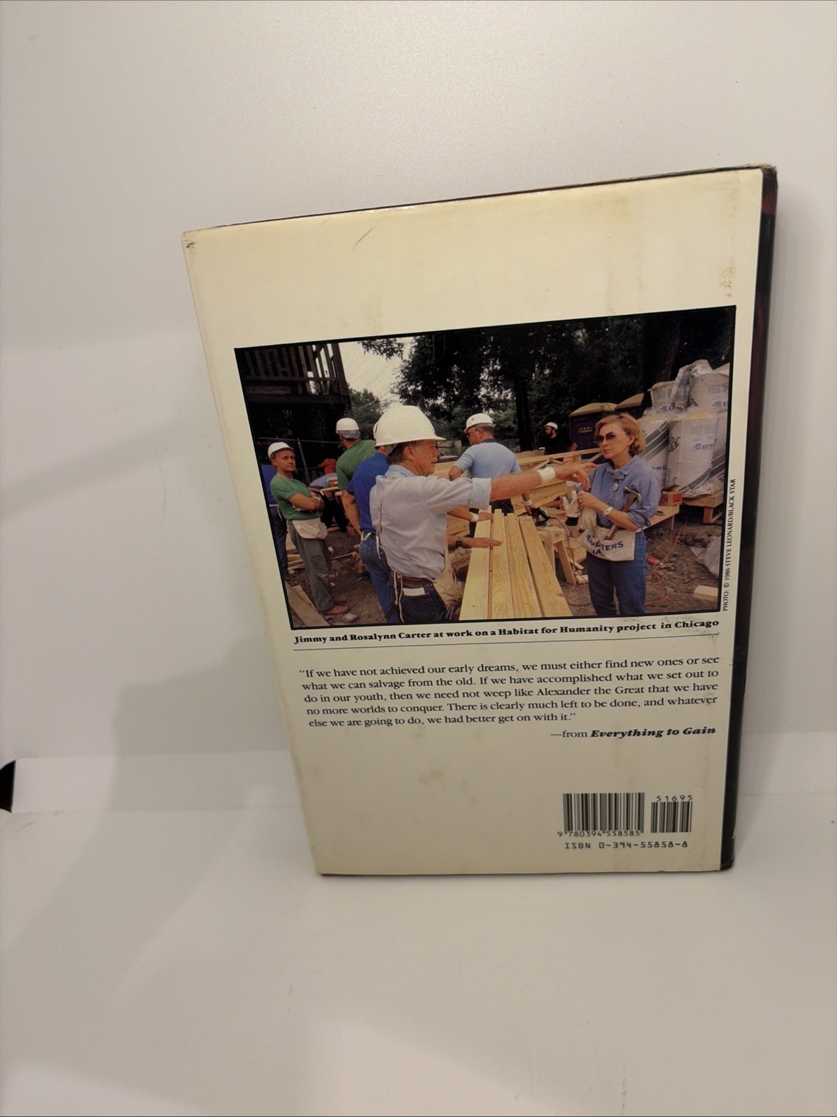 1987 Jimmy Carter &Rosalynn Carter « Everything to Gain » Jimmy Carter Signed Book