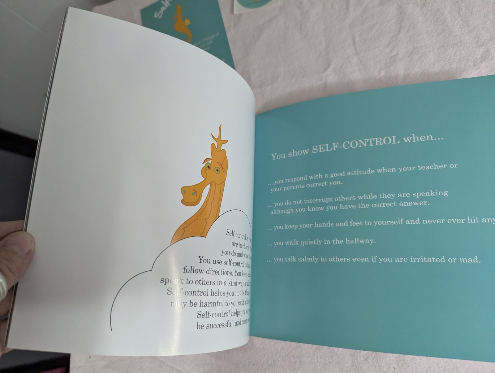 Home School Teachers Cloud 9 world character book SELF-CONTROL Kindergarten -1st