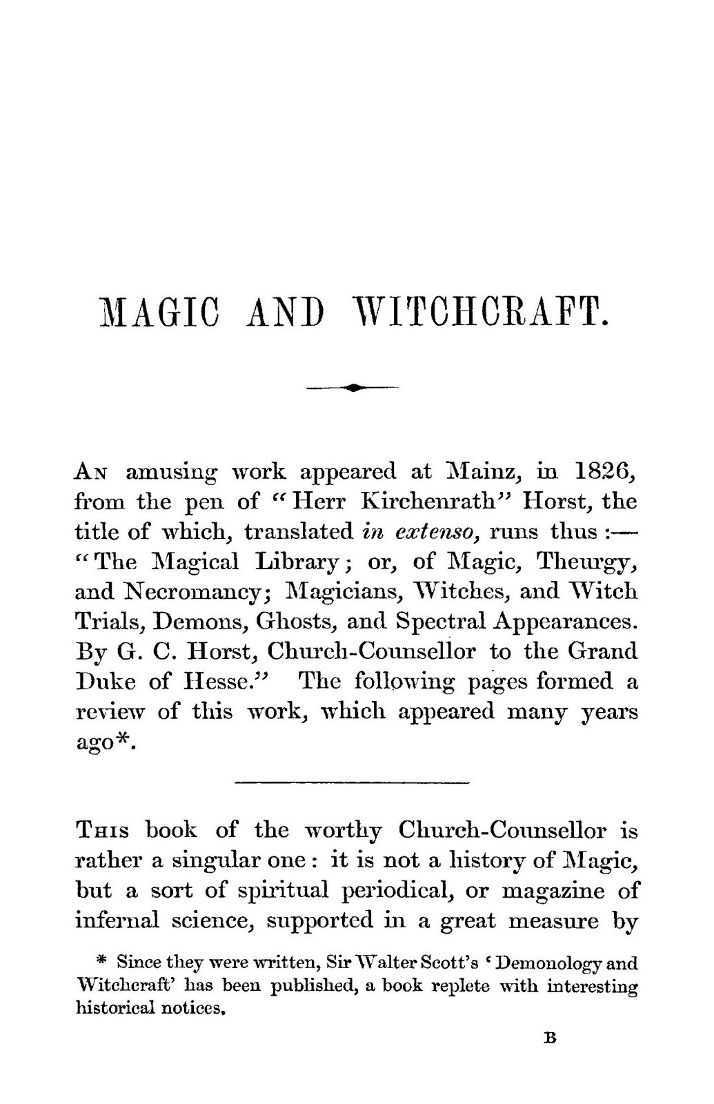 1852 Magic And Witchcraft 113 Pages