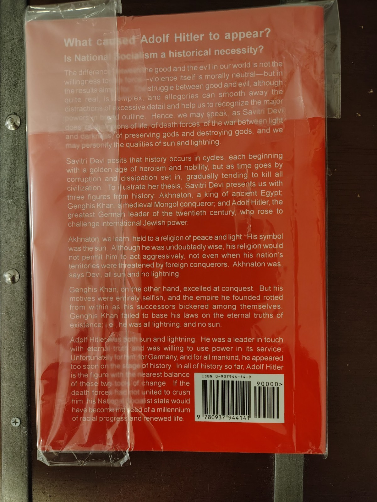 RARE OUT OF PRINT The Lightning And The Sun, Savitri Devi, National Vanguard