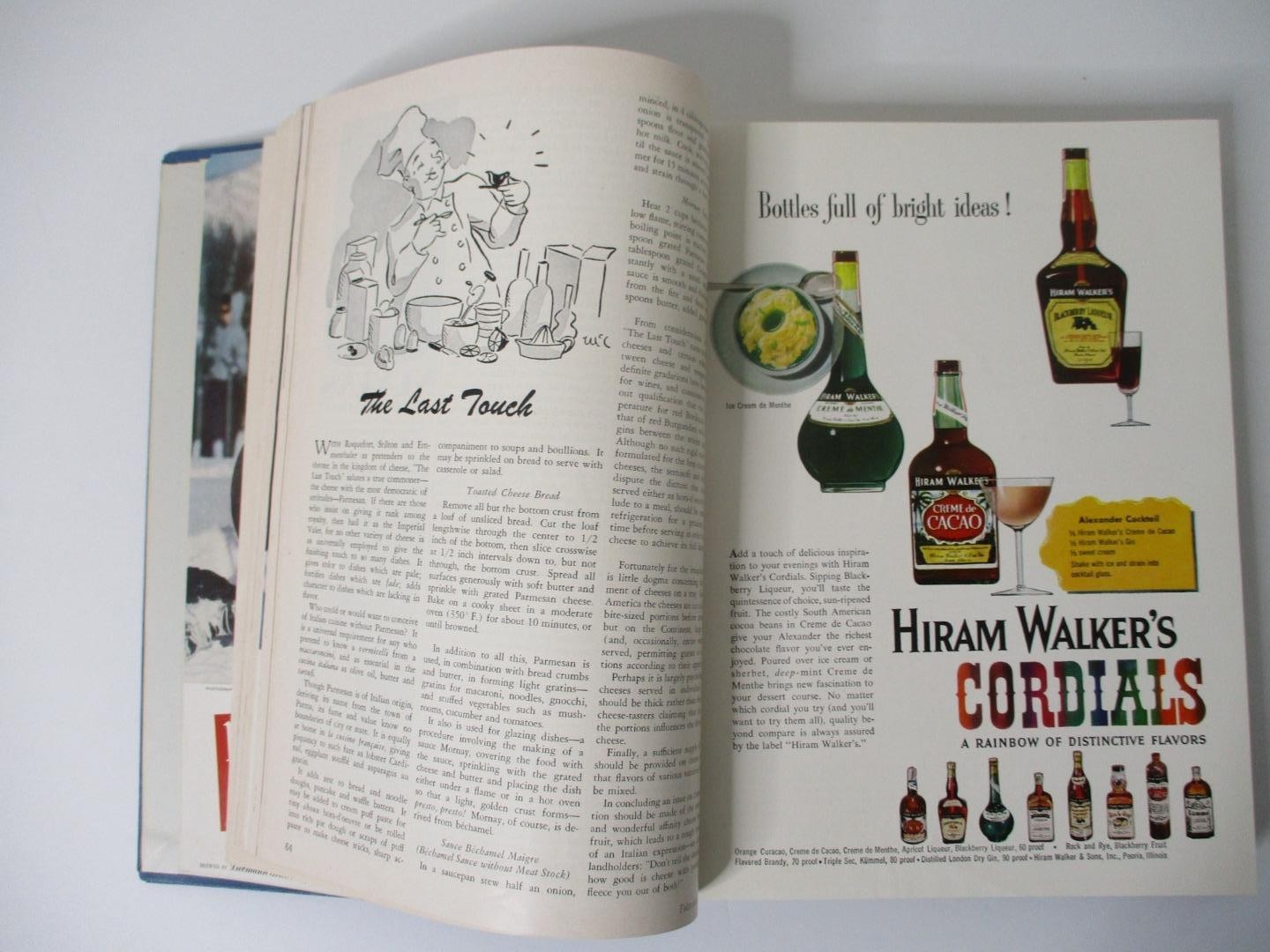 GOURMET, The Magazine of Good Living; Vol. 15 – 1955 – 12 Issues in a Hardcover