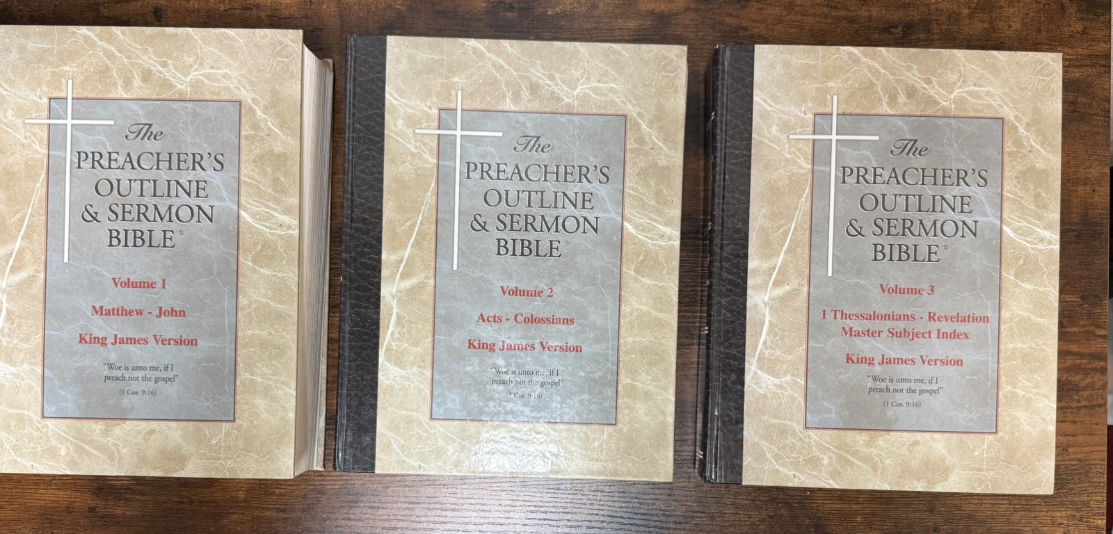Preacher&rsquo;s Outline & Sermon Bible-KJV Hardcover Leadership 3 VOLUMES