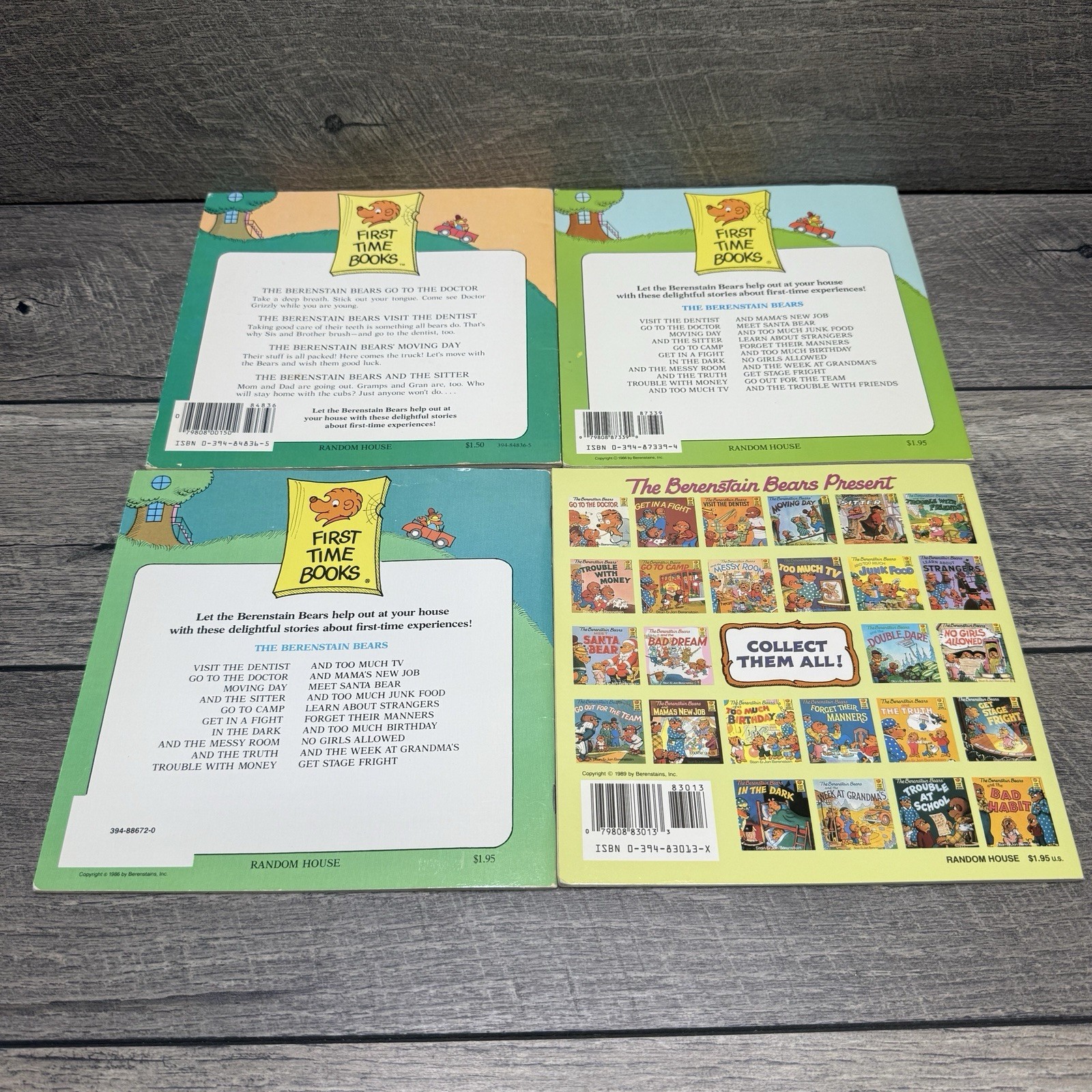 Lot of 18 Berenstain Bears First Time Picture Books Jan & Stan Berenstain 1980&rsquo;s