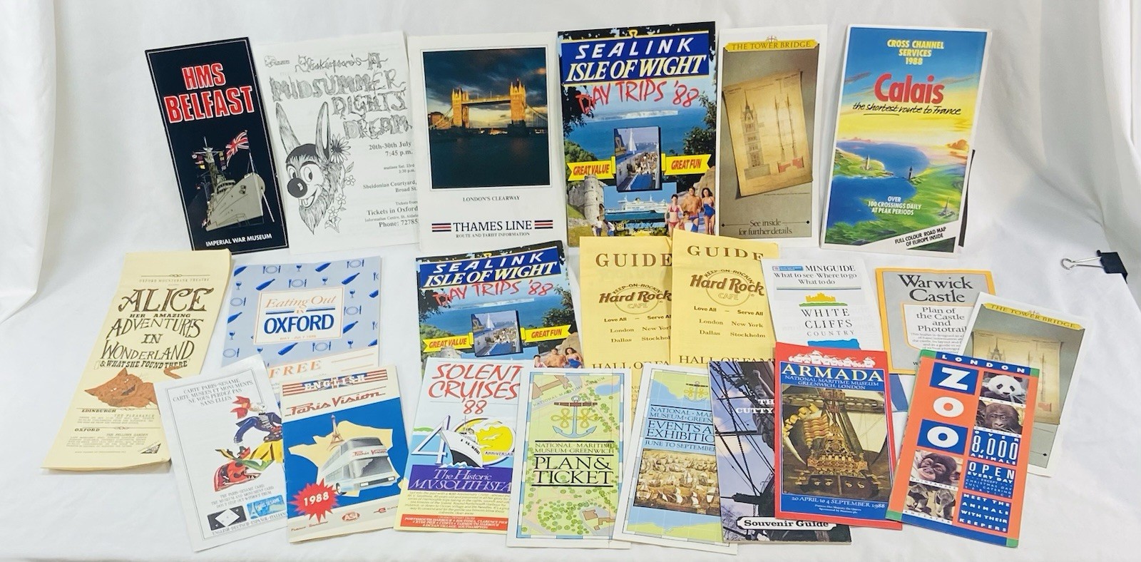 Large Lot Of 90+ Vintage Europe Brochures Maps Guides Newspaper Etc from 1988