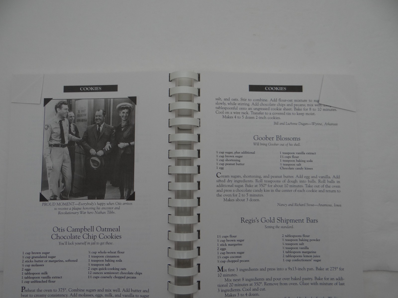 Aunt Bee&rsquo;s Delightful Desserts Cookbook Spiral Bound Ken Beck Jim Clark Mayberry