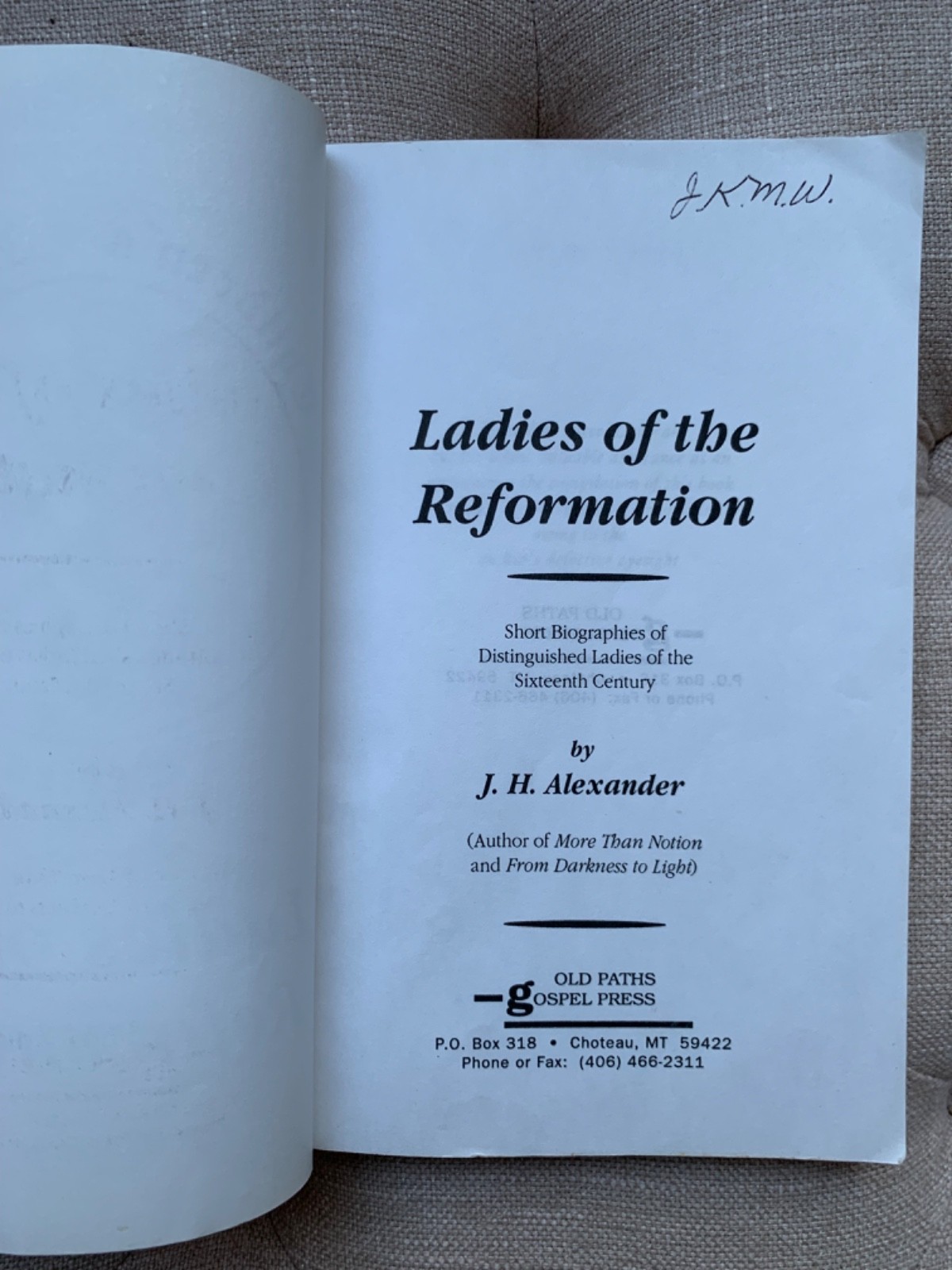 Ladies of the Reformation Children&rsquo;s Heritage Series J.H. Alexander SDA