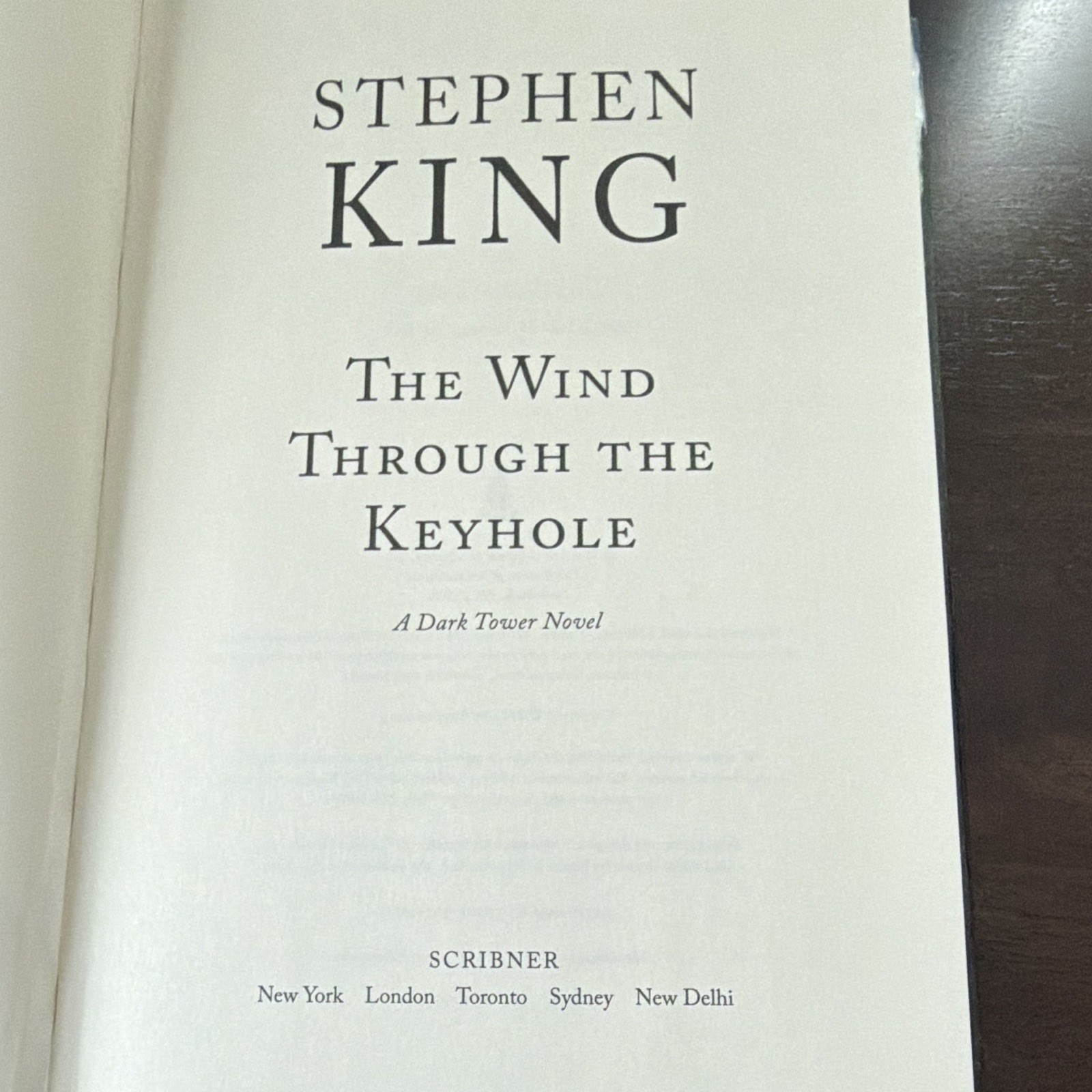 Stephen King The Wind Through the Keyhole Dark Tower Scribner 2012 HC DJ