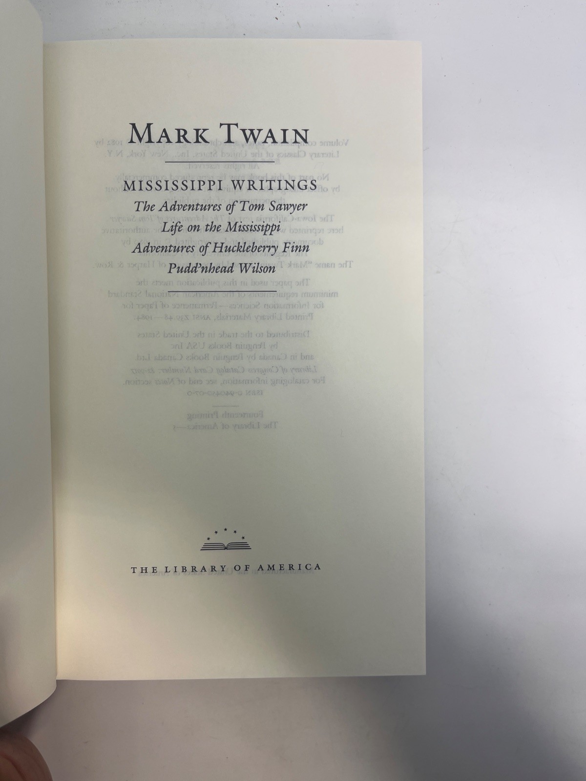 Mississippi Writings – The Library of America [Hardcover] Mark Twain 1982