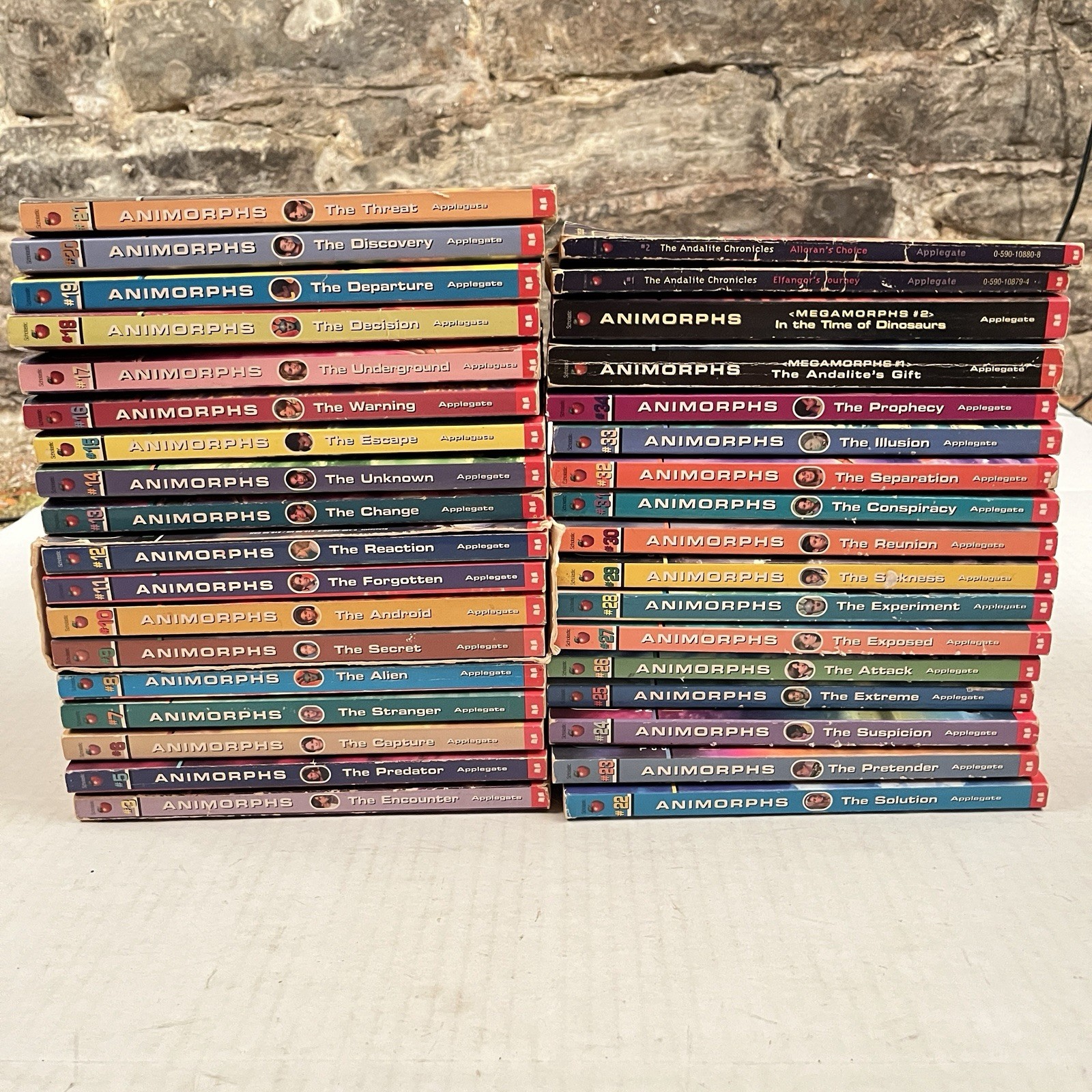 Animorphs 35 Paperback Book Lot Applegate Vintage 90&rsquo;s Scholastic