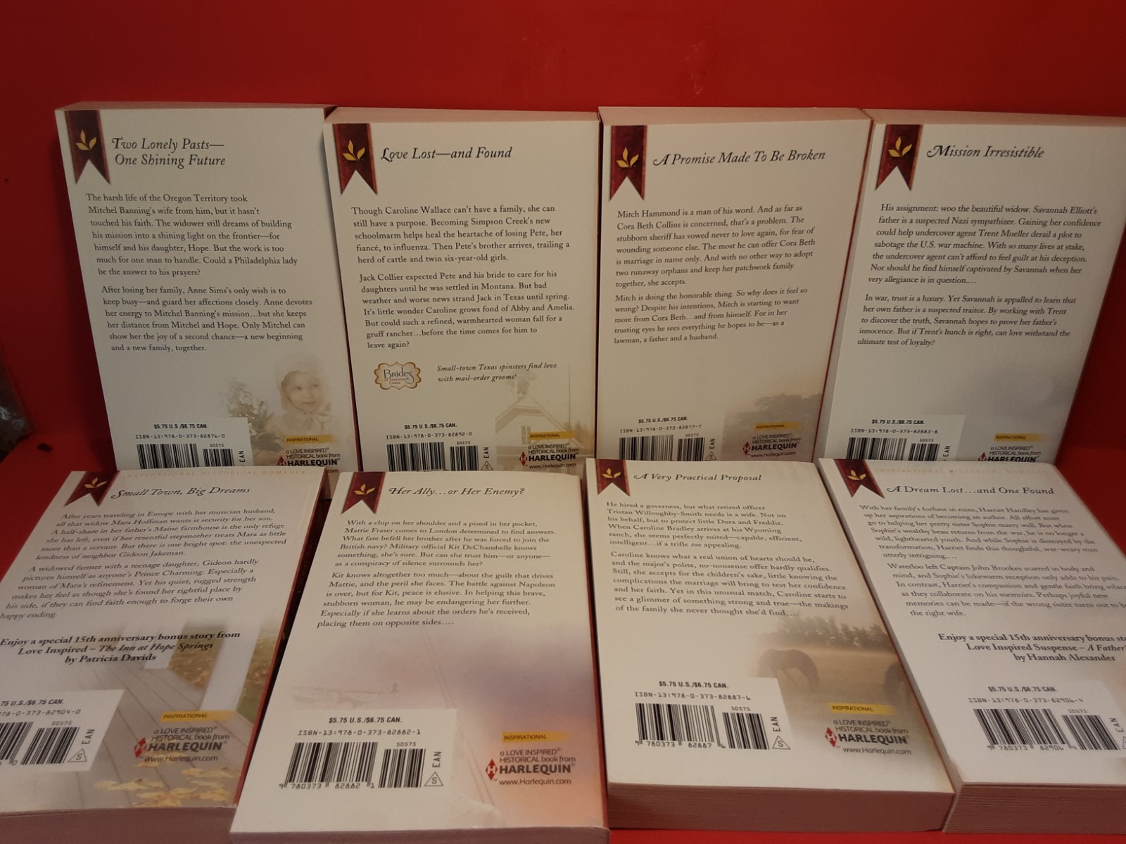Lot 17 *Love Inspired Historical* Romance Novels Renee Ryan Winnie Griggs More