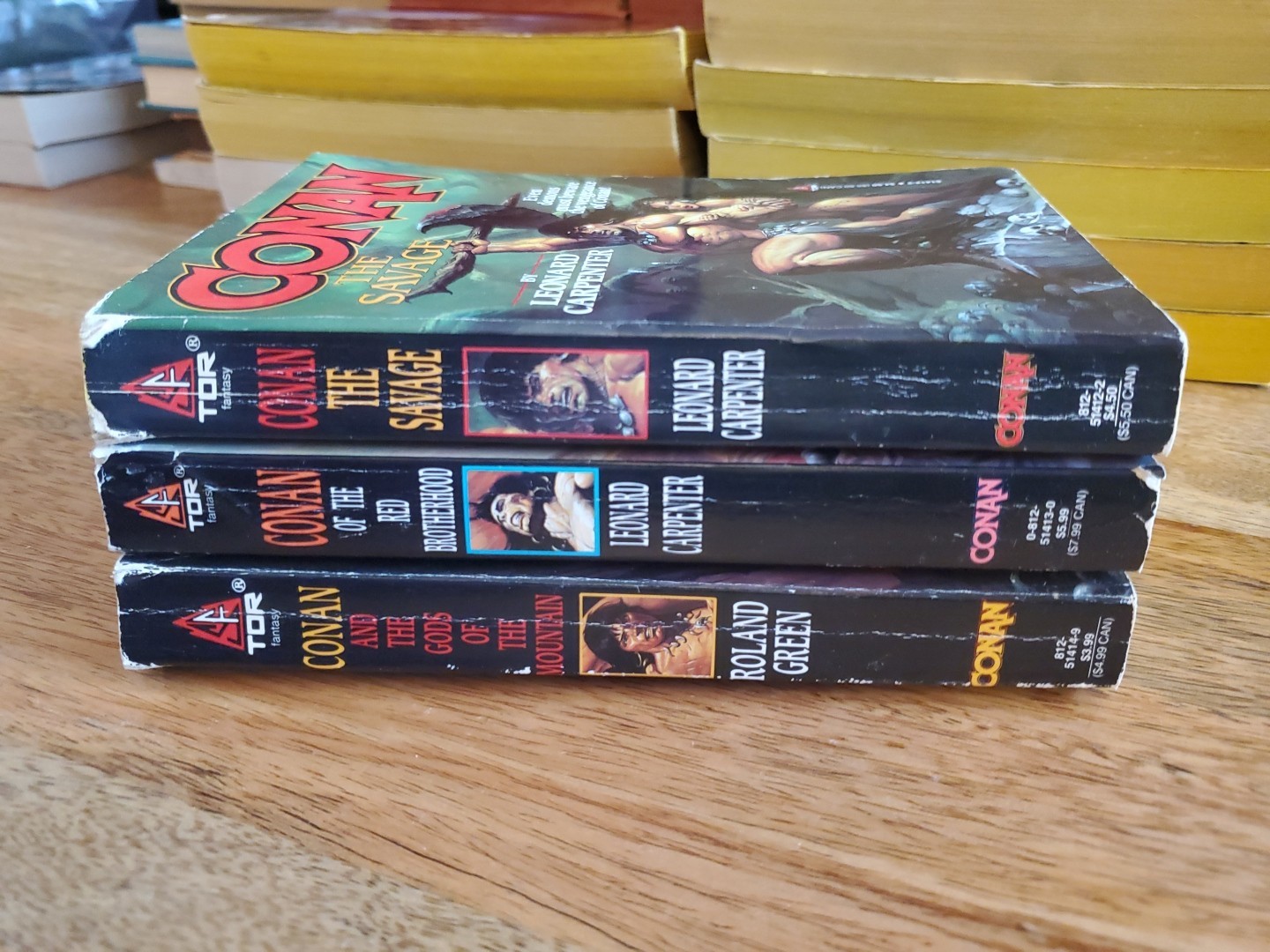 Conan Tor PB Lot 3 The Savage, Red Brotherhood, Gods of The Mountain – 1st Print