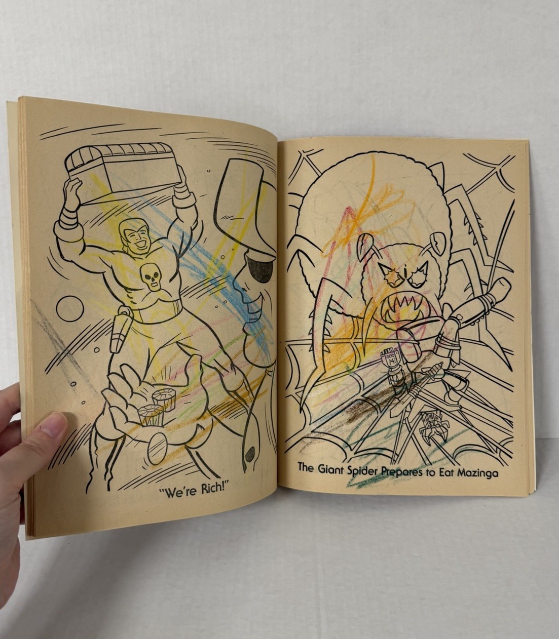Vtg 1978 Shogun Warriors Great Mazinga Coloring Book Whitman GUC See Pics
