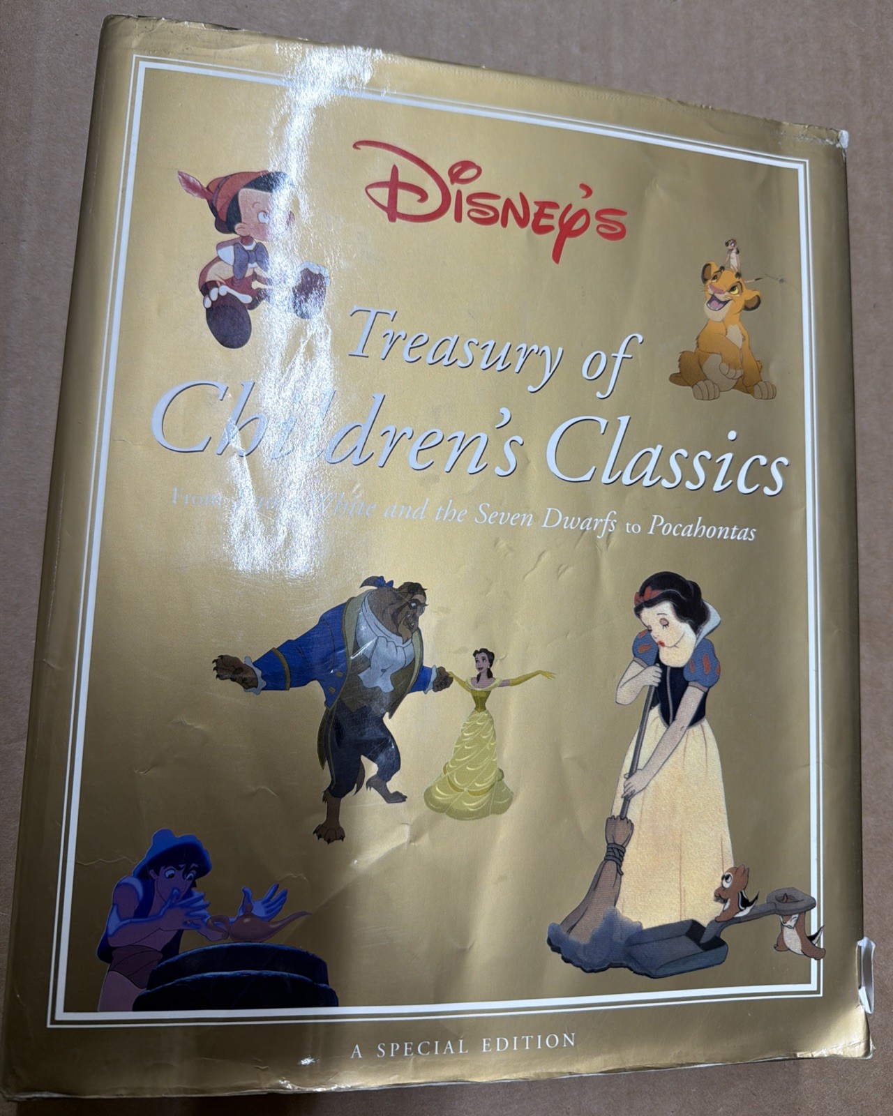 DISNEY&rsquo;S TREASURY OF CHILDREN&rsquo;S CLASSICS Hardcover Special Edition 1997 Illustra