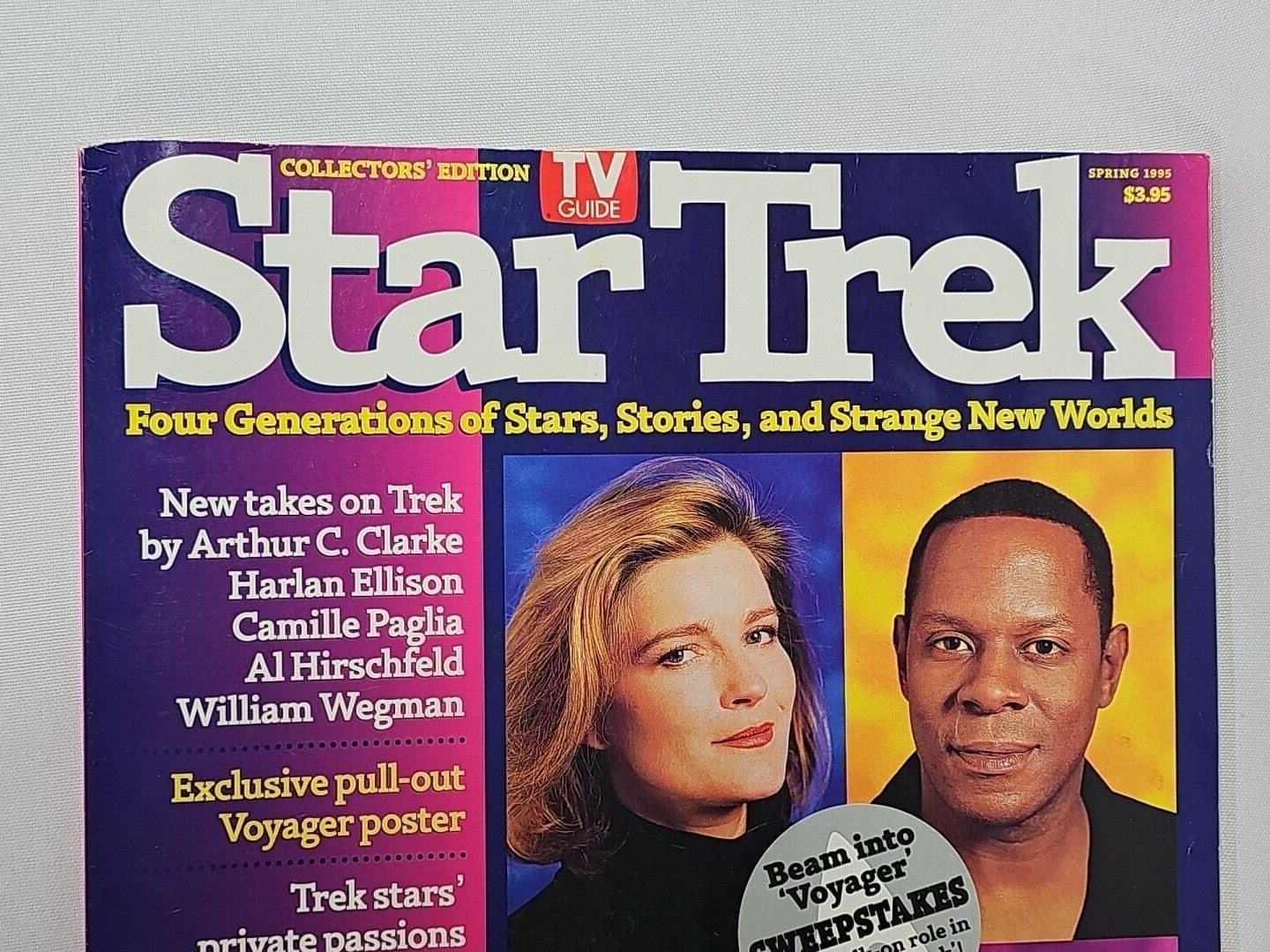 Star Trek Collector&rsquo;s Edition TV Guide Magazine – Spring 1995 with attc Poster