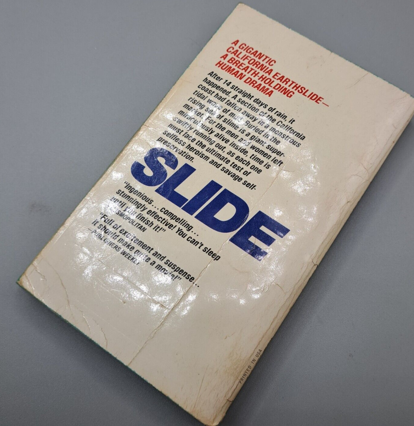 SLIDE BY GERALD A BROWNE VINTAGE OUT OF PRINT HORROR PAPERBACK