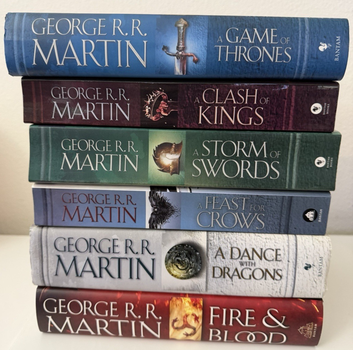 George R R Martin Game of Thrones Book Lot of 6 Books 3 Hardcover Fire & Blood