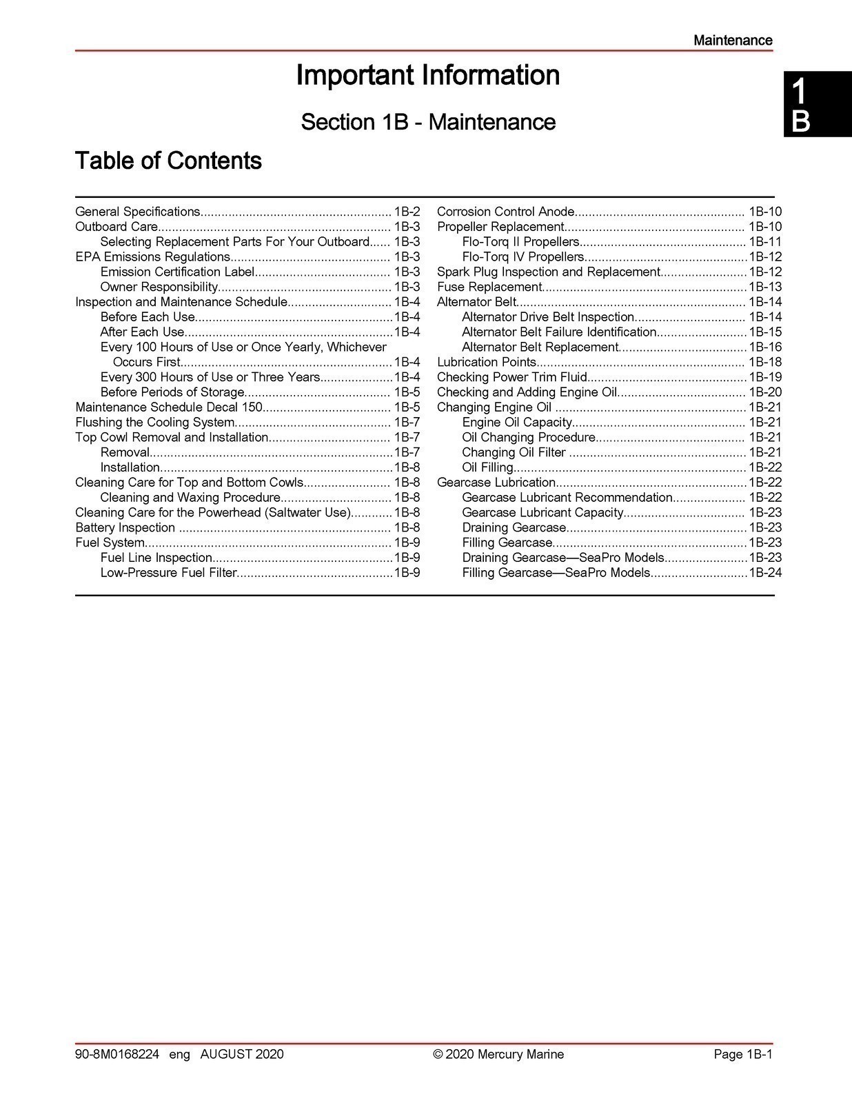 MERCURY 150 SEAPRO 150 PRO XS FOURSTROKE SERVICE MANUAL , BOUND, COVERS, FOLDOUT