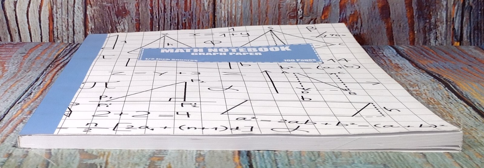Math Notebook Graph Paper – 100 Pages, 1/2 Inch Squares – 100 Pages – Unused