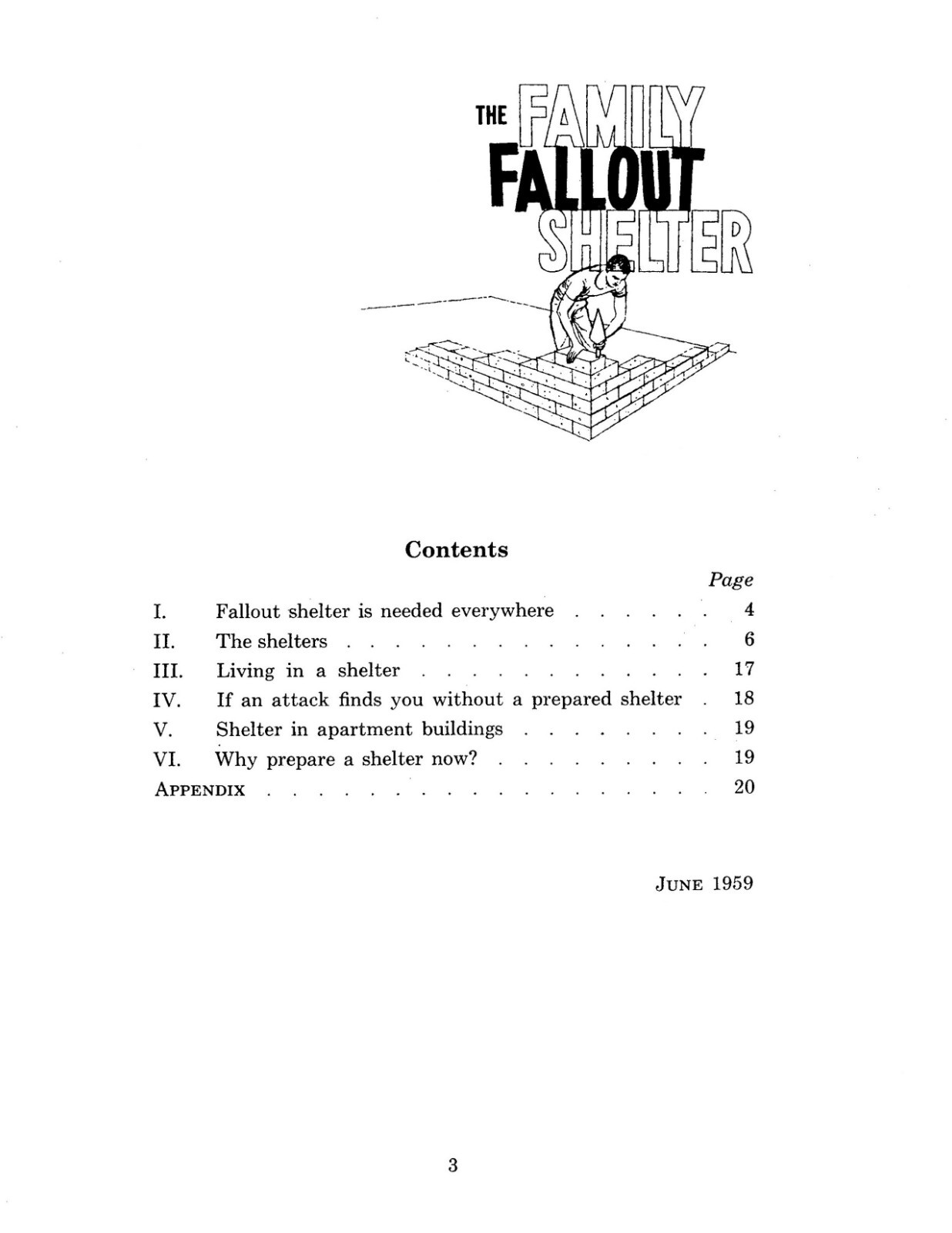 The Family Fallout Shelter « 1959 » 31 Pages