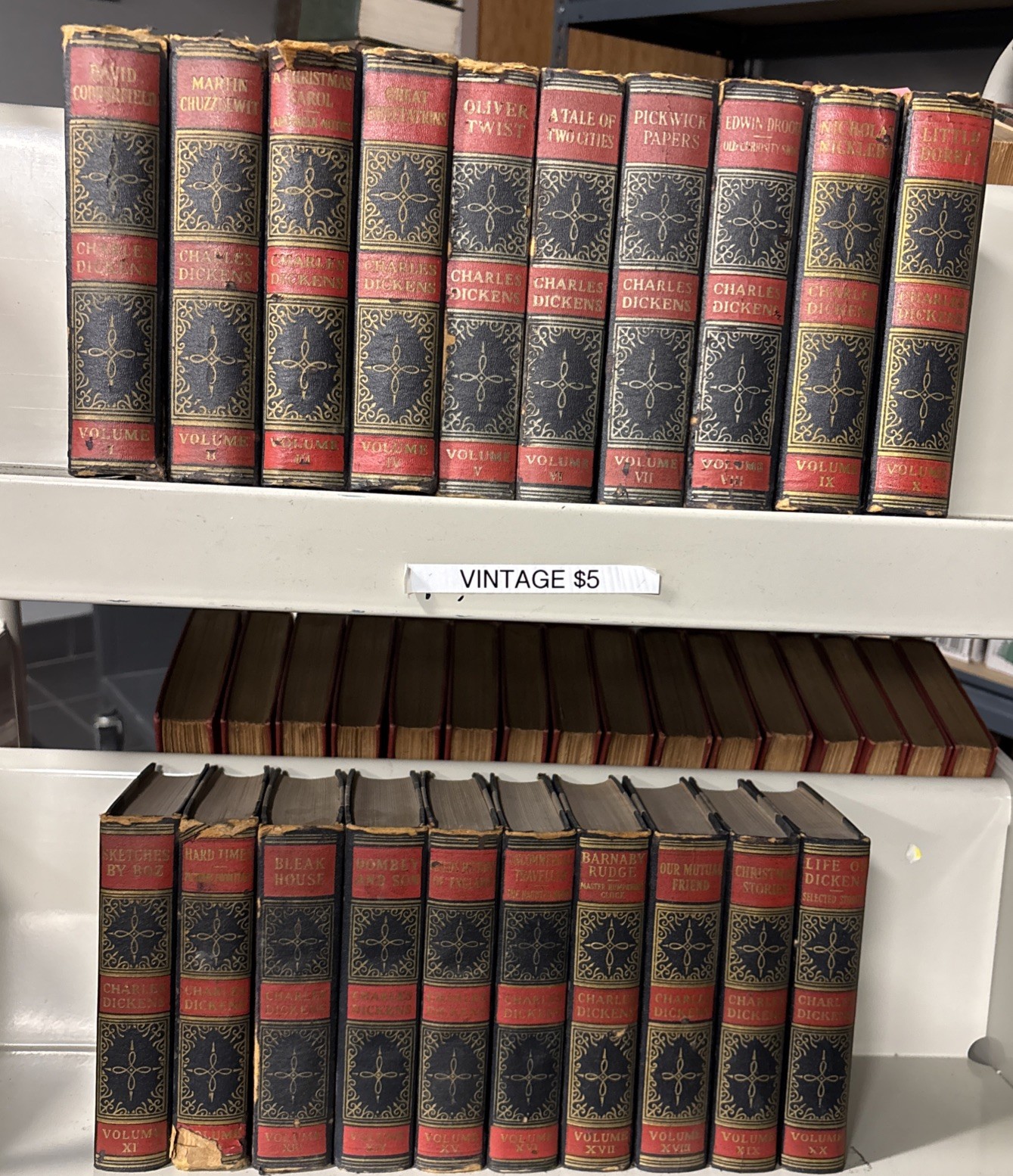 The Works Of Charles Dickens Complete 20 Volume Set Cleartype Edition 1936?