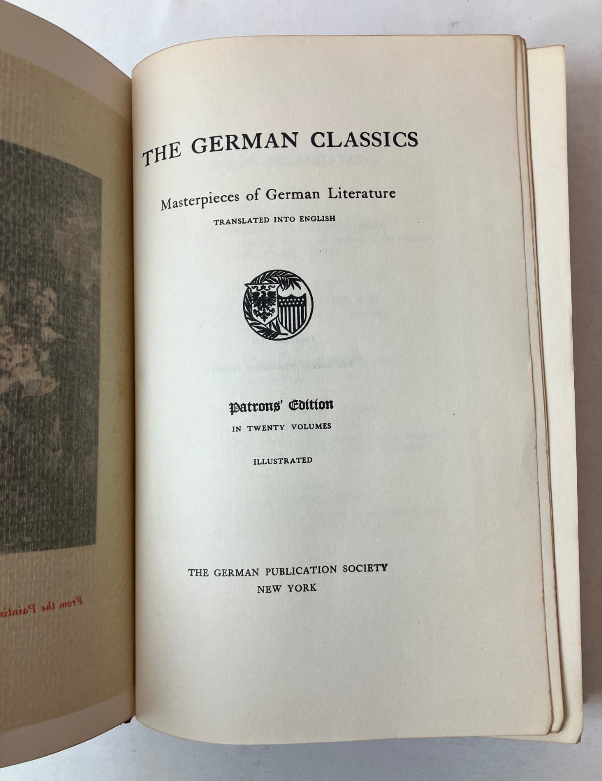 LOT OF 9 VOLUMES The German Classics Literature Patron&rsquo;s Edition Volumes 1-9