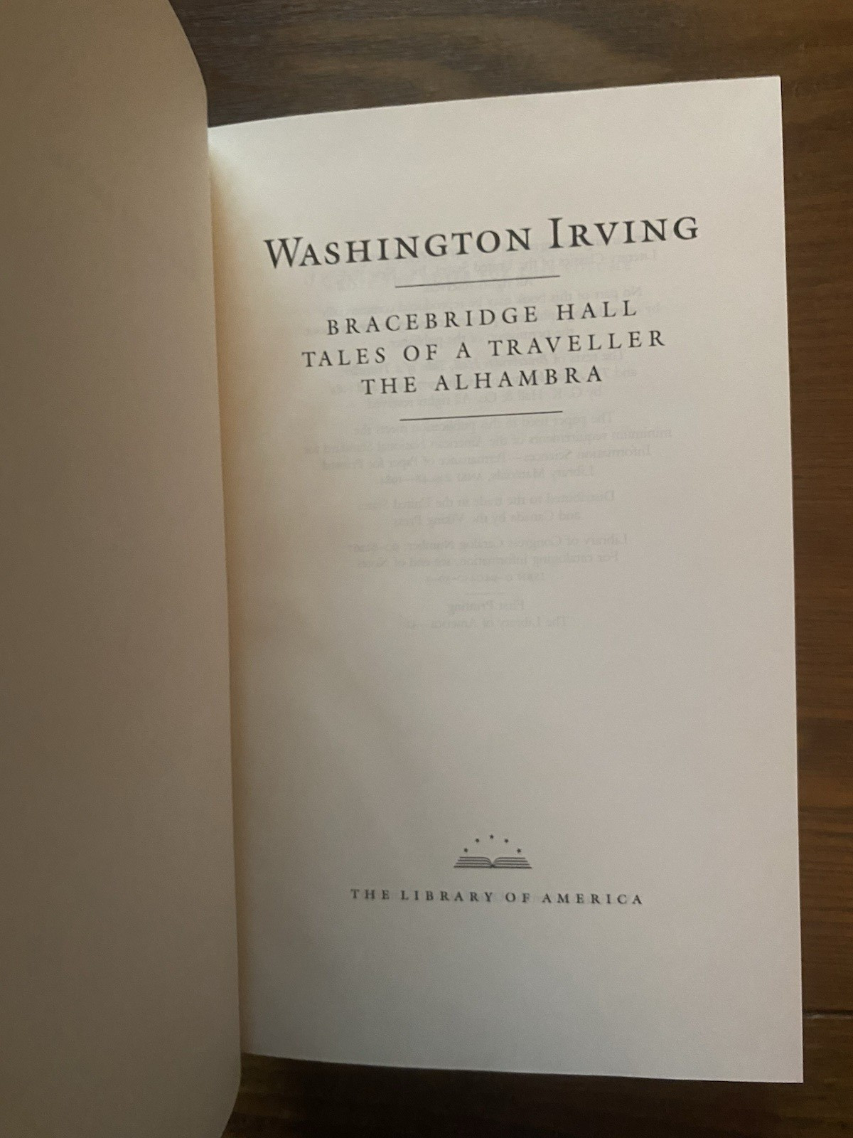 Washington Irving 3 Volumes The Library of America Slipcase