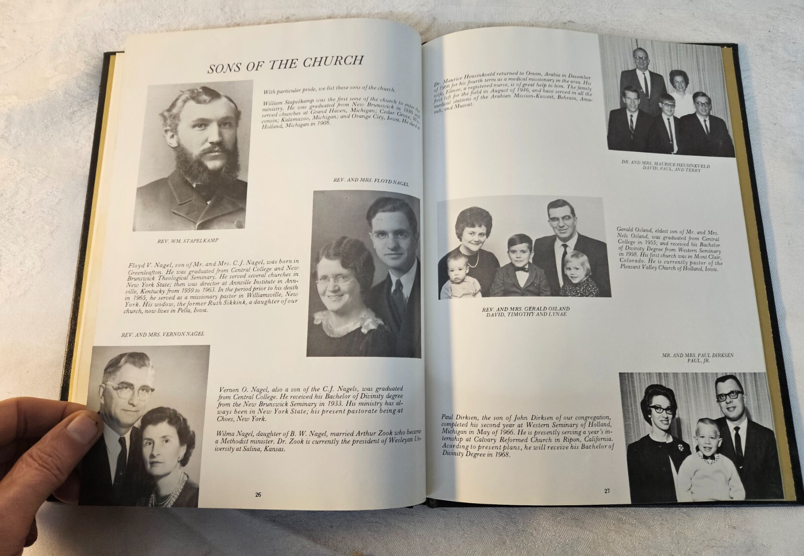 1967 GREENLEAFTON MN Reformed Church Centennial Celebration Hardcover Book Flier
