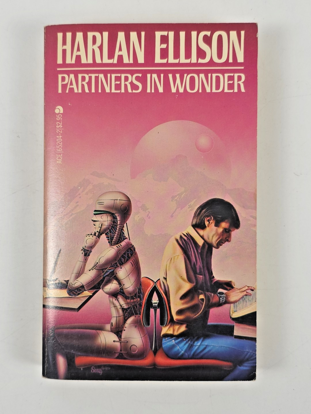 4 Harlan Ellison Lot ~ 1980s Paperbacks ~ Glass Teat, Spider Kiss, Wonder & More