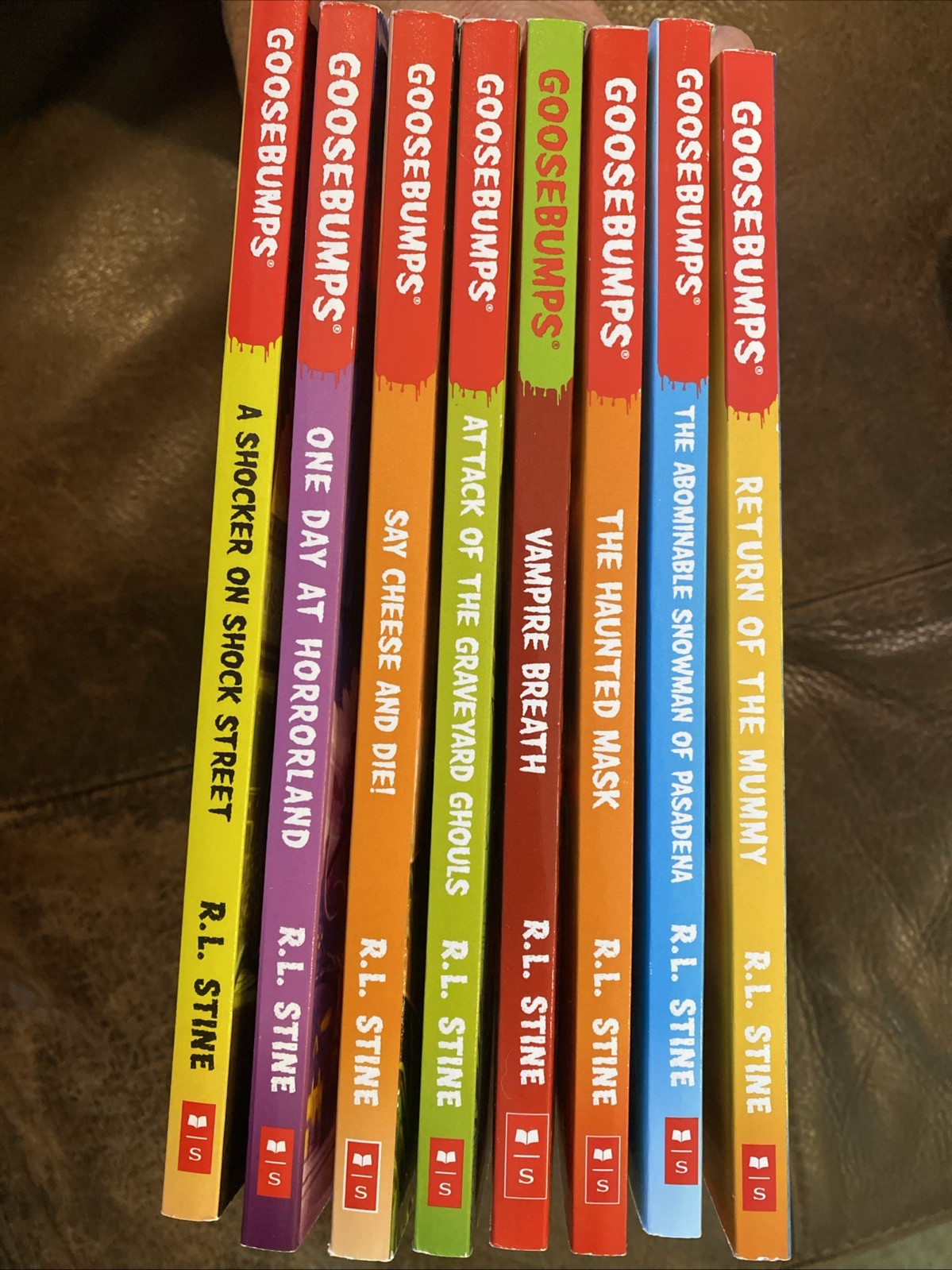 1990&rsquo;s Goosebumps R.L. Stine Scholastic Books Lot Of 8