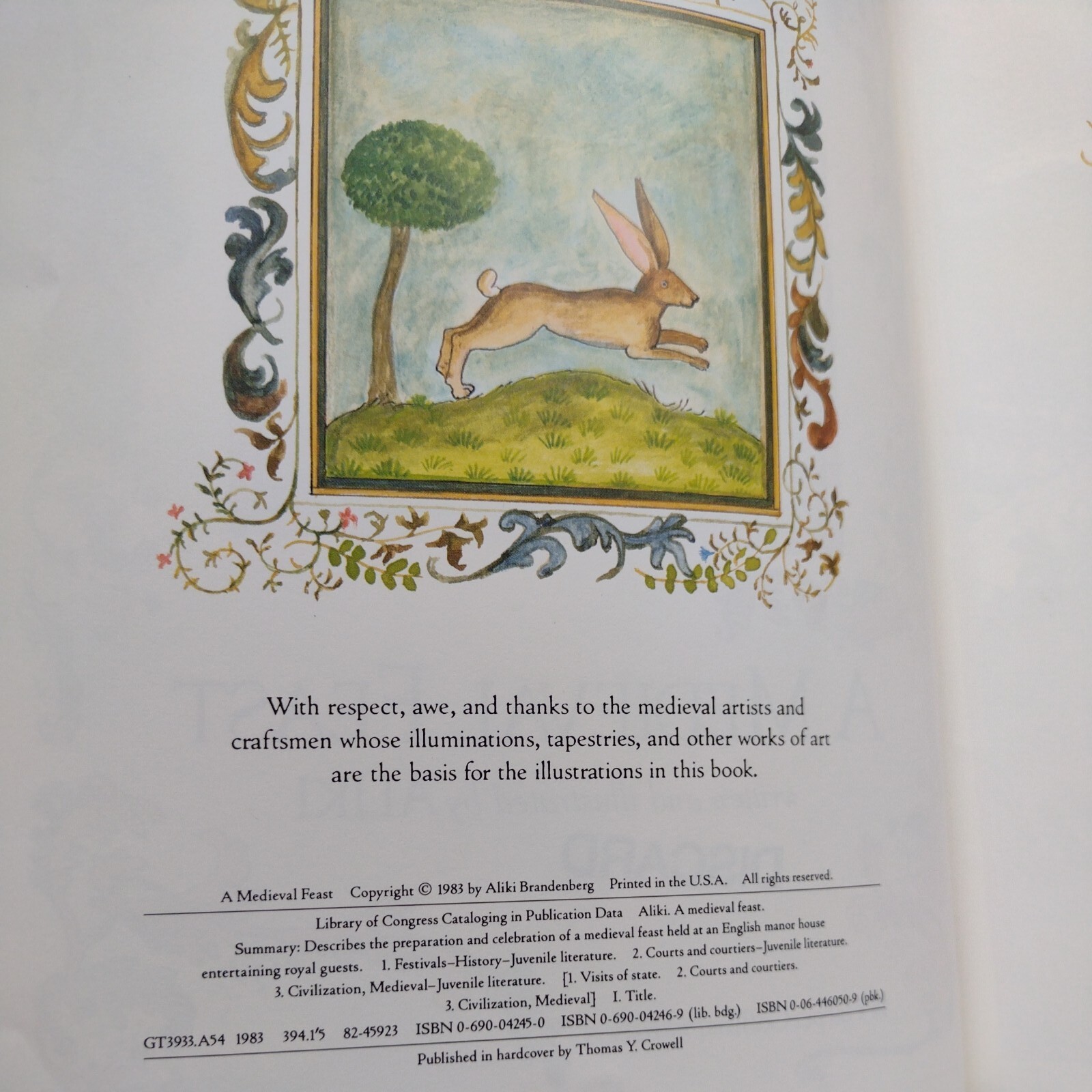 A Medieval Feast by Aliki (1983, Hardcover)