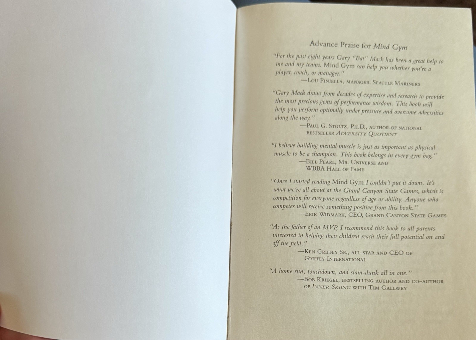 Mind Gym Book: An Athlete&rsquo;s Guide to Inner Excellence by David Casstevens