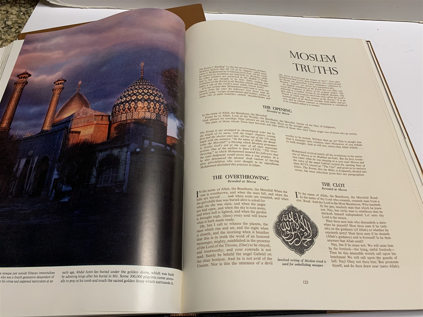 1957 The World&rsquo;s Great Religions Time Life HB with Slipcase History Pictoral LG