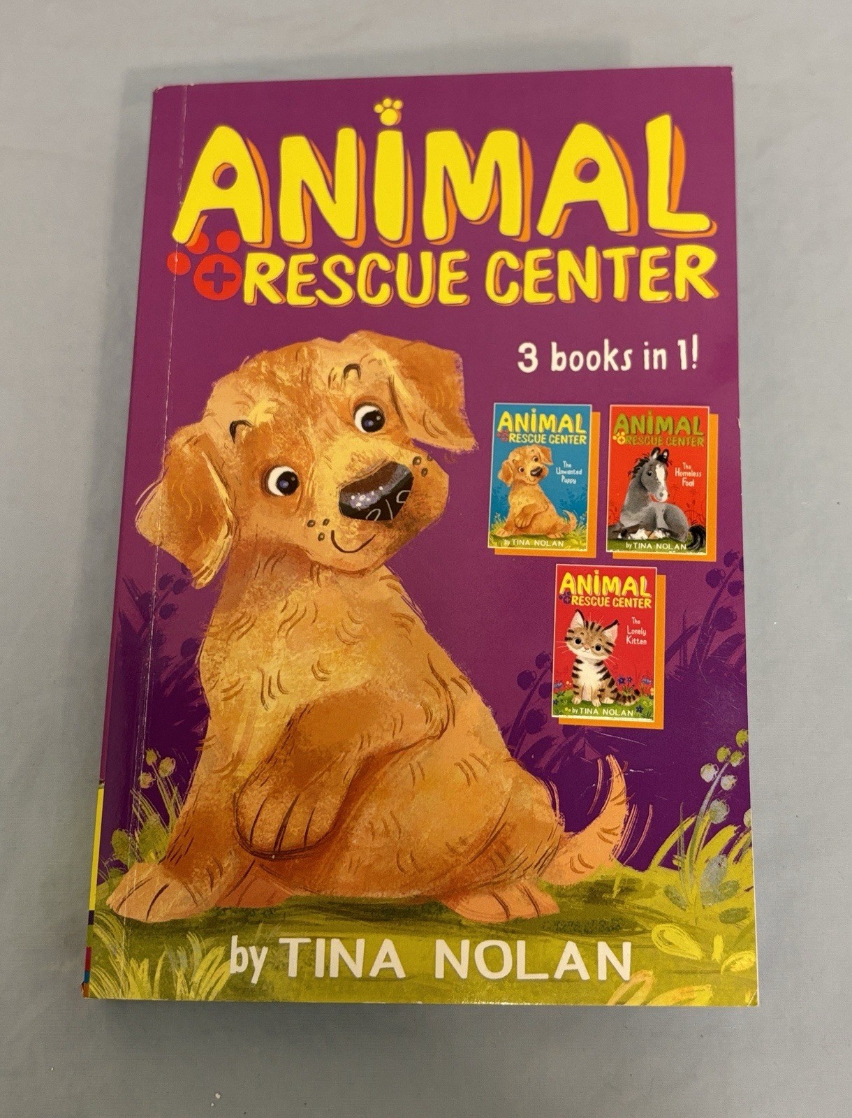 Animal Rescue Center 3 books in 1 Unwanted Puppy Homeless Foal Lonely Kitten