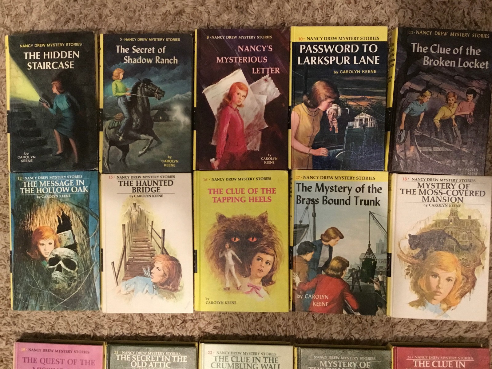 30 Nancy Drew Mystery Stories – All Matte Hardcover Edition Books- 50&rsquo;s and 60&rsquo;s