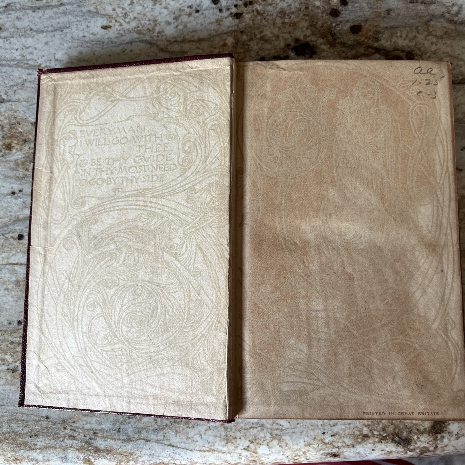 Antique Book Goethe&rsquo;s Faust Parts I & II 1919 Red Leather Printed Great Britain