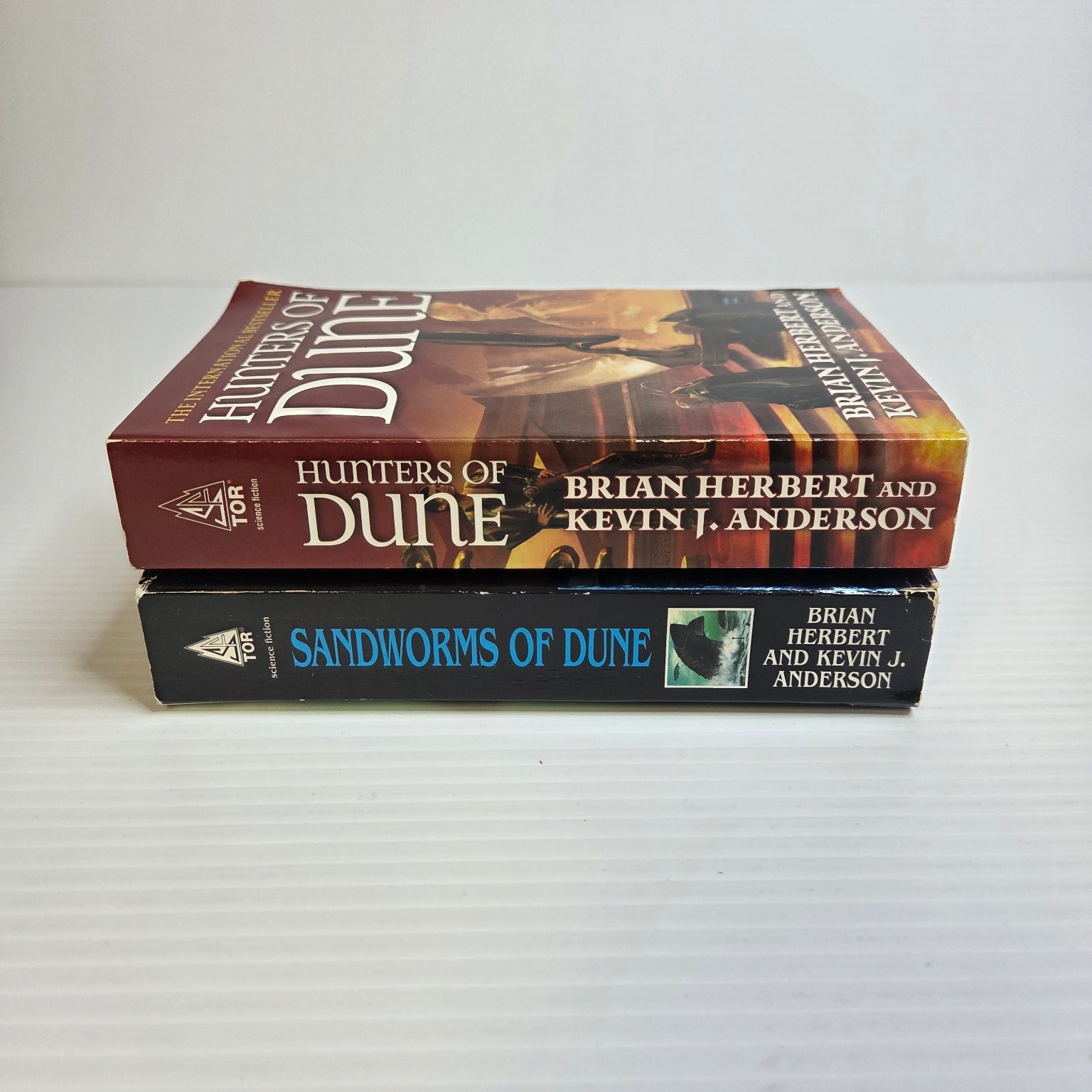 Hunters of Dune & Sandworms Brian Herbert Anderson Dune Series Sci-Fi Tor