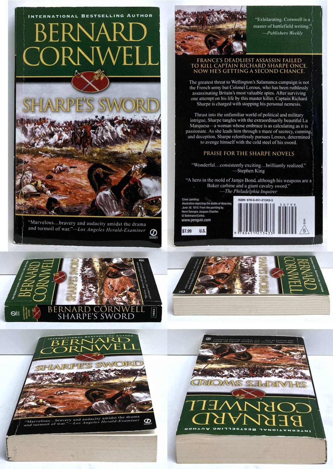 Bernard Cornwell SHARPE&rsquo;S lot of 4 mm paperback COMPANY GOLD SWORD EAGLE