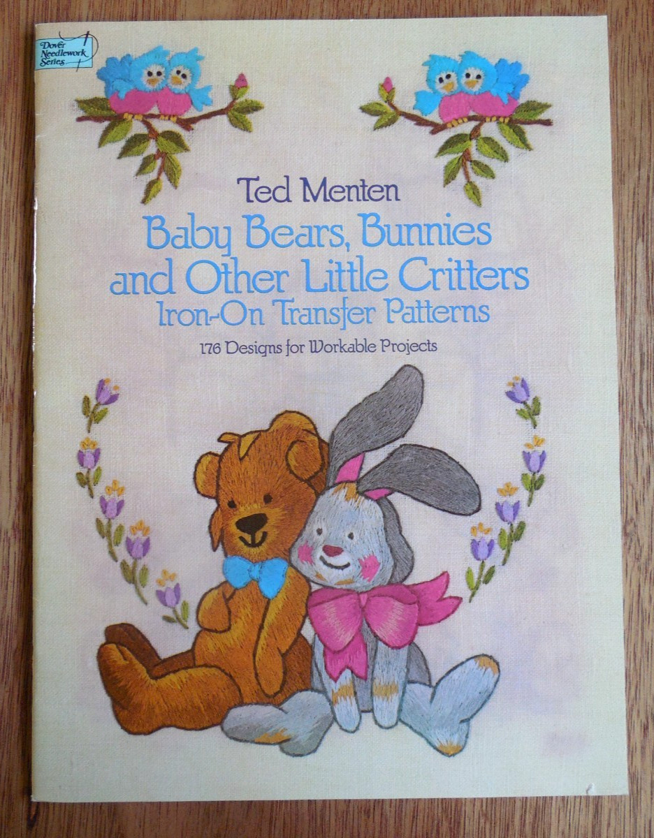 Dover Needlework Iron-On Transfers Booklet « Baby Bears*Bunnies & Other Critters